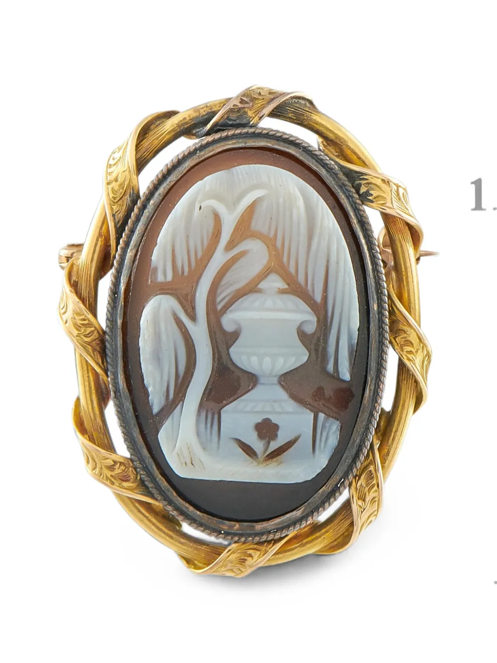 LB Exclusive hardstone cameo brooch - Oro