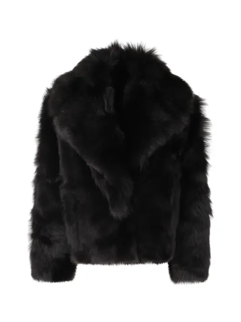 Blancha oversized-collar shearling jacket