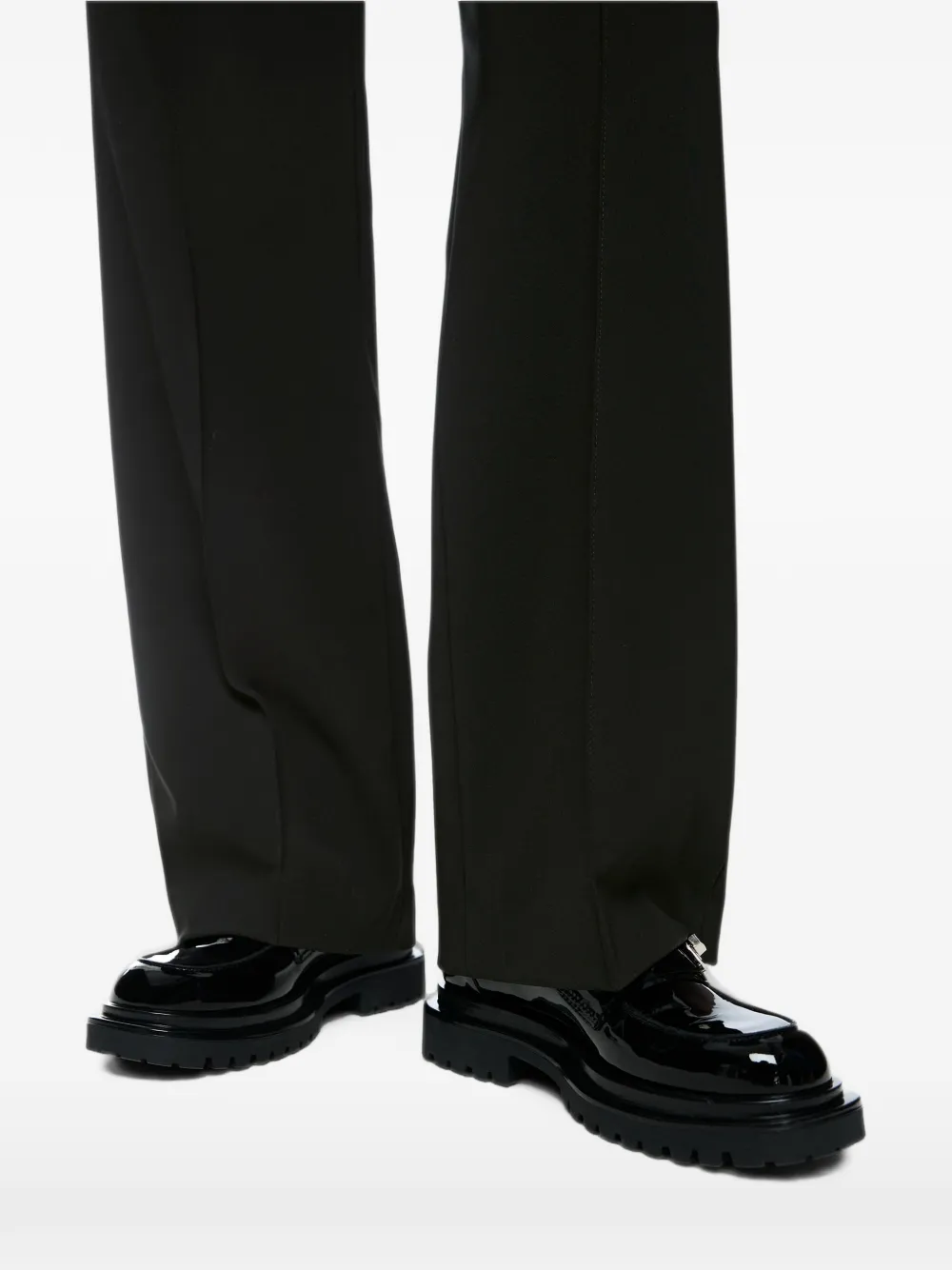 MARCCAIN Washington broek met wijde pijpen Zwart