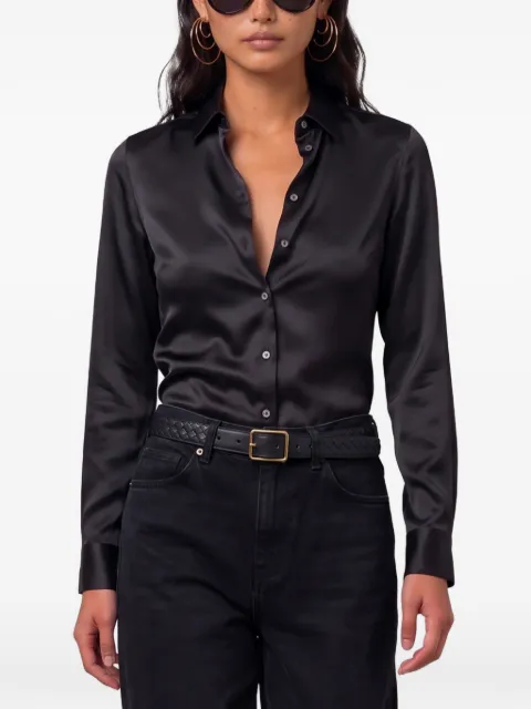 SUTTON NEW YORK stretch-silk shirt