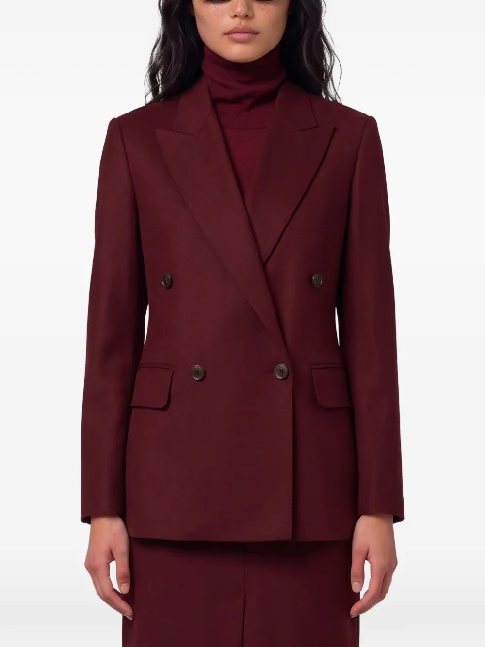 Max Mara Scenico double-breasted blazer - Viola