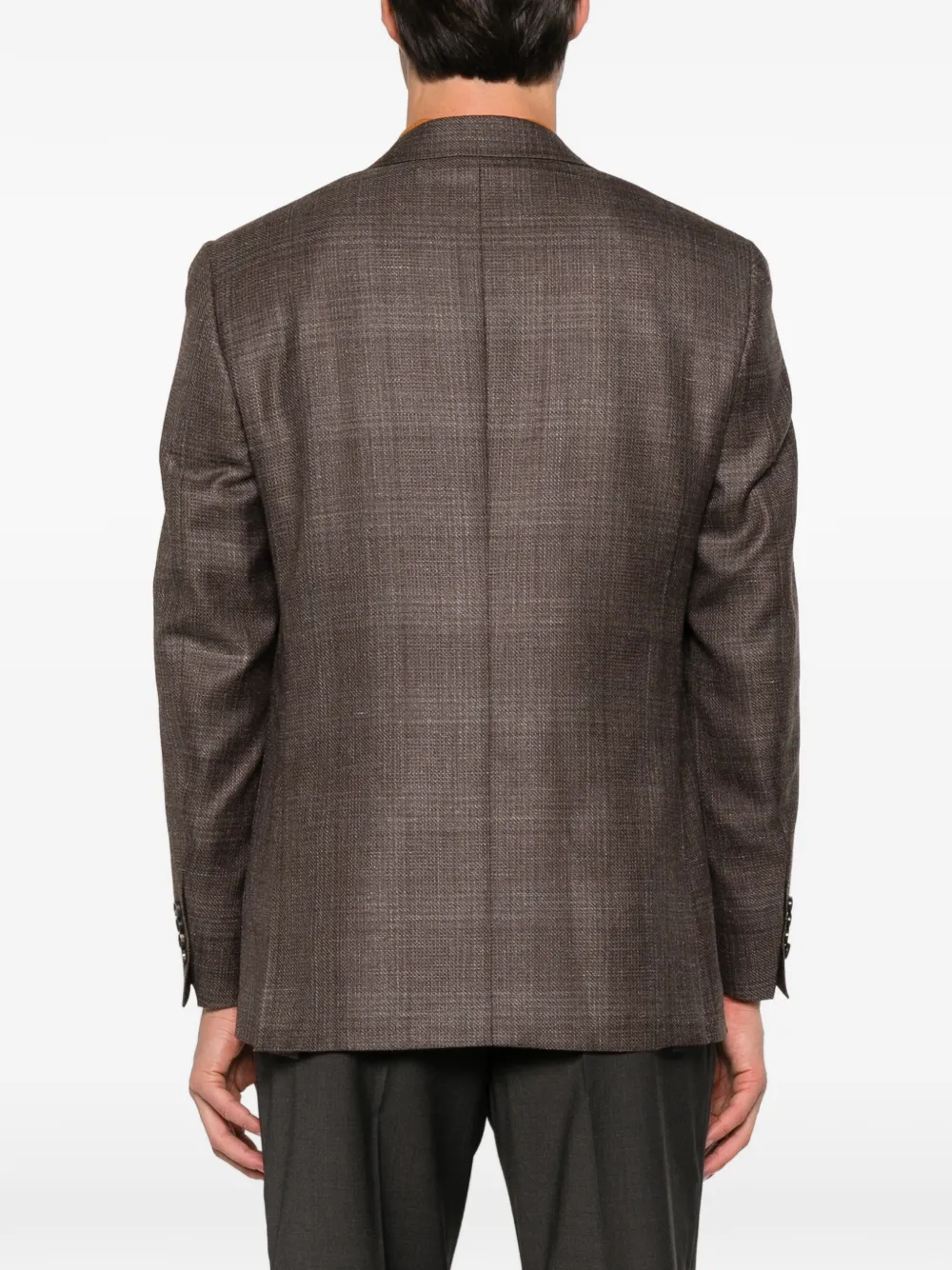 Canali notched-lapel blazer Bruin