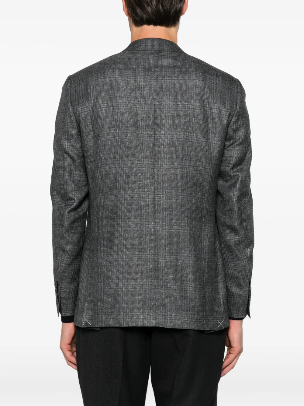 Canali notched-lapel blazer Grijs