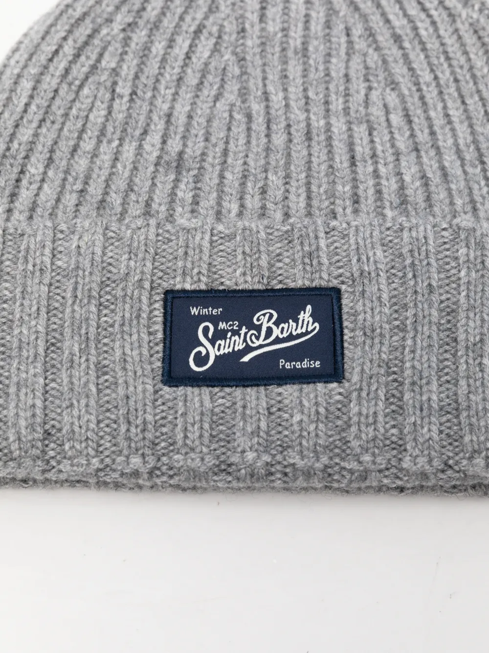MC2 Saint Barth ribbed-knit beanie hat Grijs
