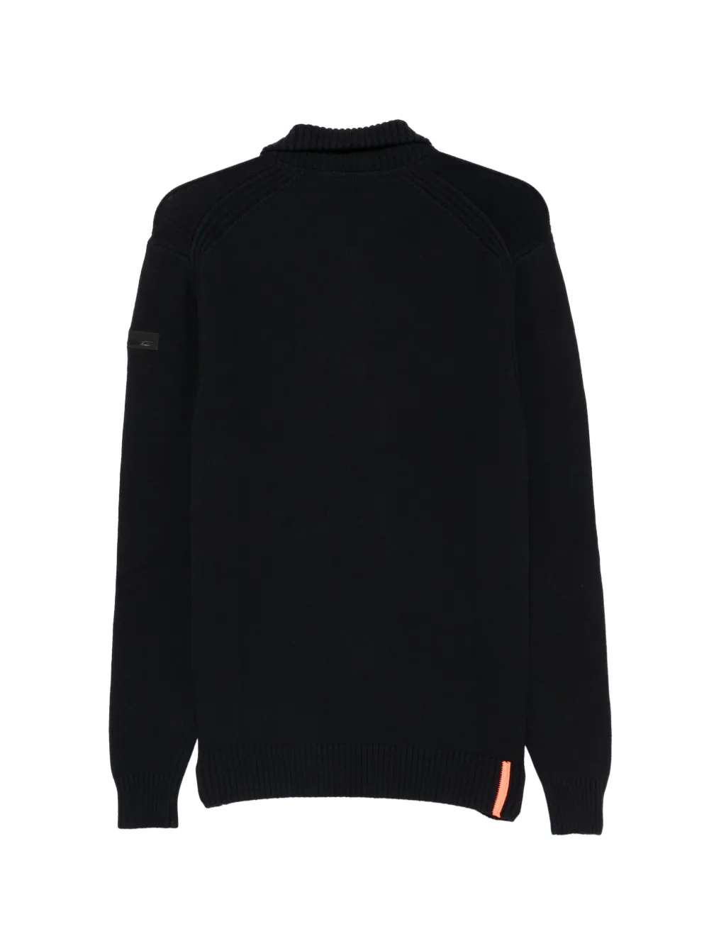 RRD quarter-zip ribbed-trim sweater Zwart