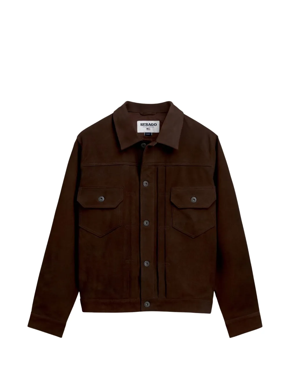 Sebago Pineland suede panelled jacket - Marrone