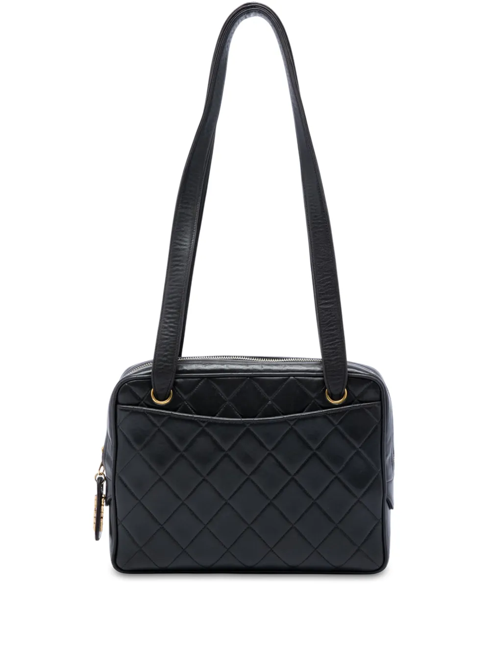 CHANEL Pre-Owned 1994-1996 Quilted Lambskin shoulder bag - Nero