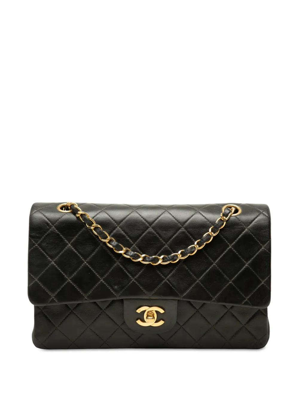 CHANEL Pre-Owned 1991-1994 Medium Classic Lambskin Double Flap shoulder bag - Nero