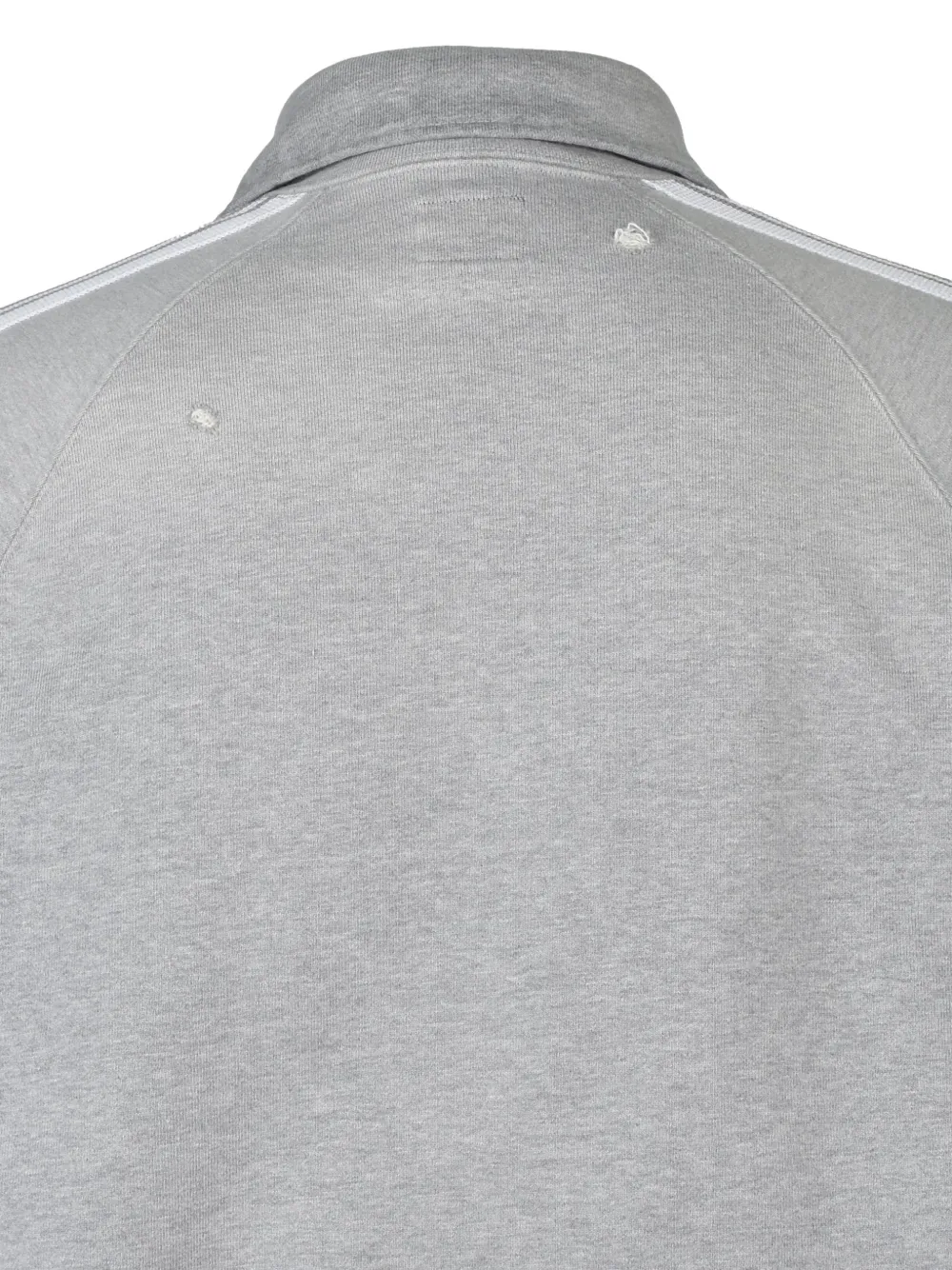 Needles Trainingsjack van katoenen jersey met beschadigd effect Grijs
