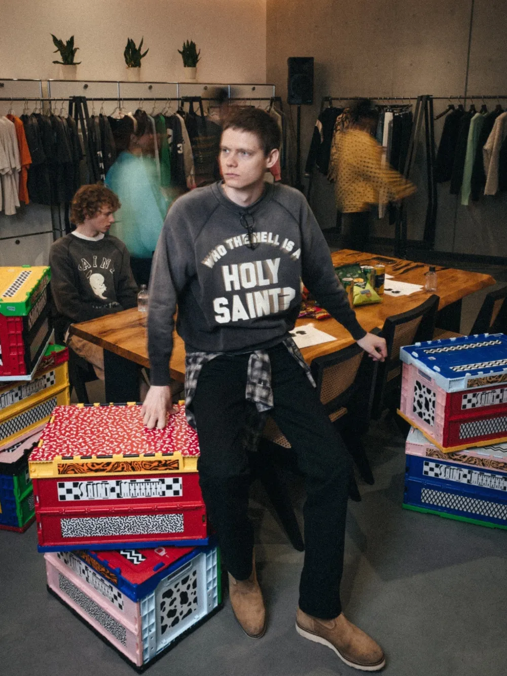 SAINT MXXXXXX Holy Saint sweater Zwart