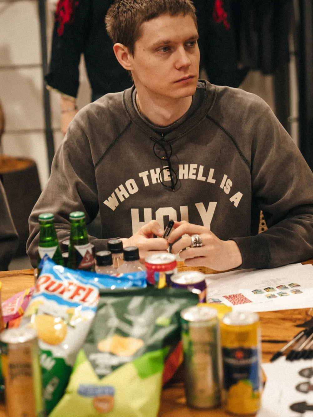SAINT MXXXXXX Holy Saint sweater Zwart