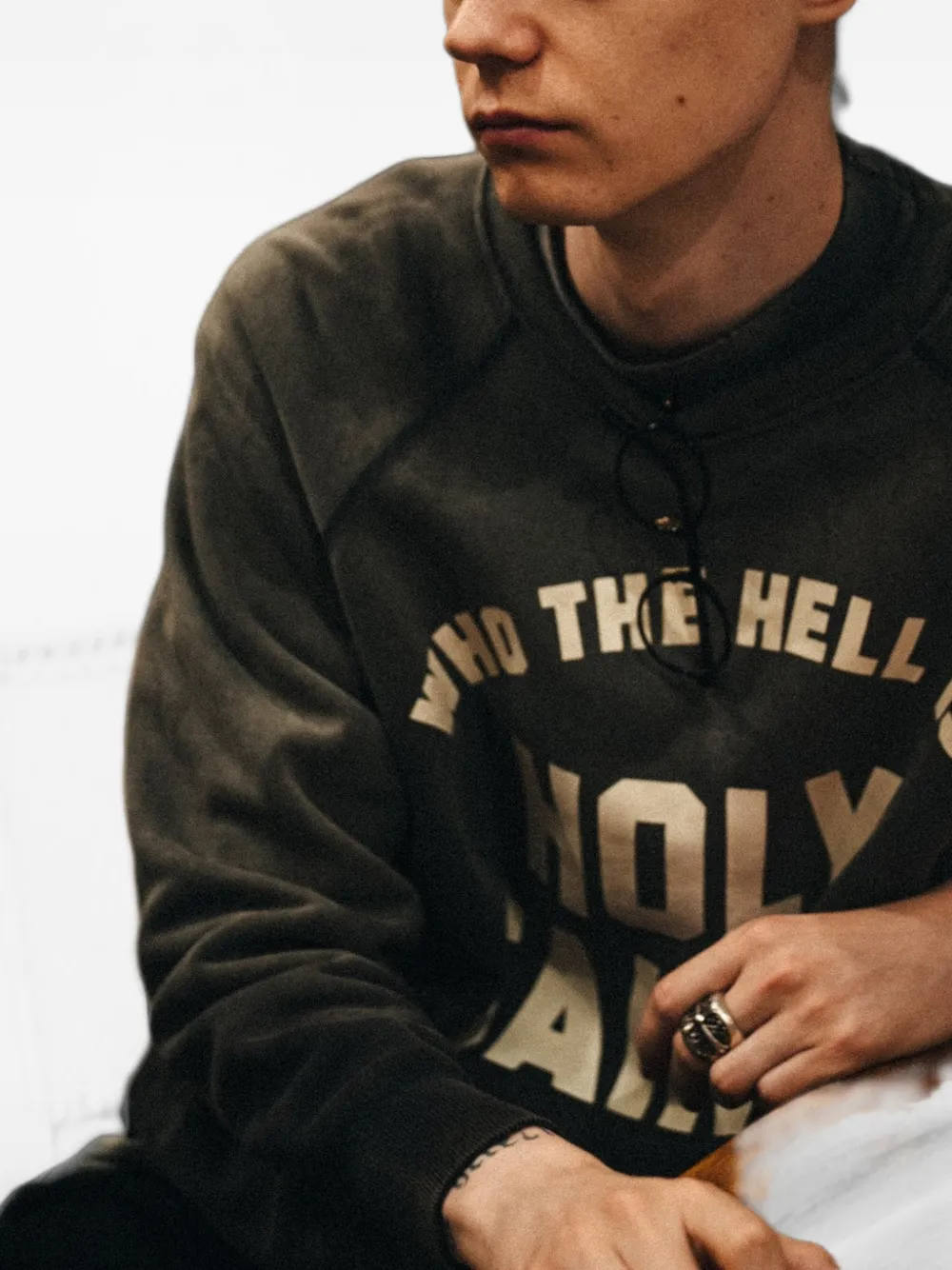 SAINT MXXXXXX Holy Saint sweater Zwart