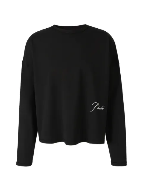 RHUDE logo-print long-sleeve T-shirt