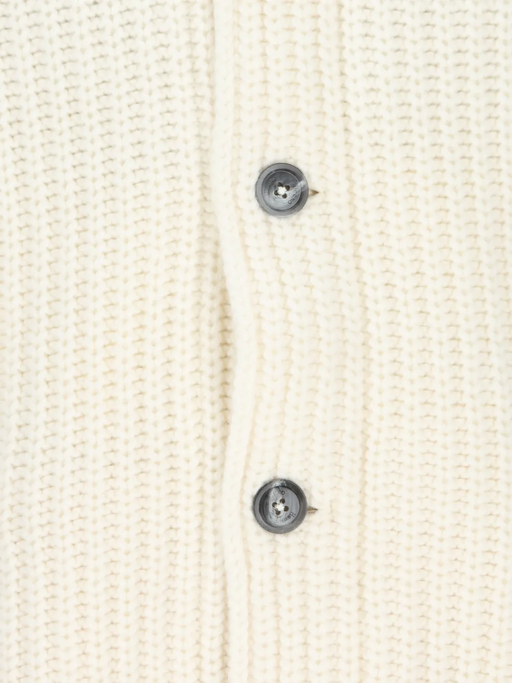 Herno chunky-knit hooded jacket Beige
