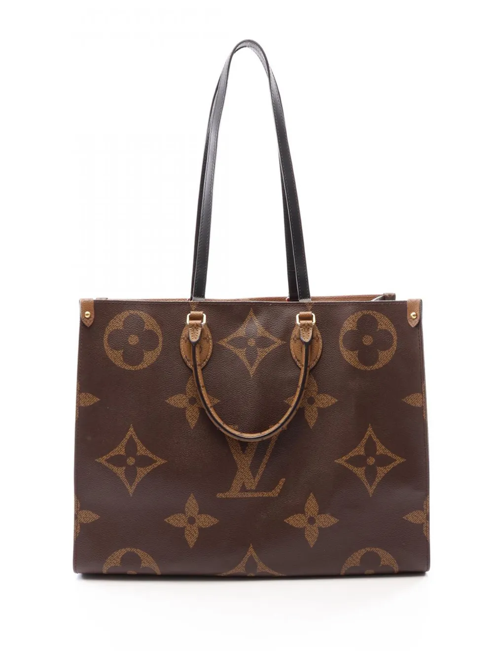 Louis Vuitton Pre-Owned 2020 Monogram Reverse Giant OnTheGo GM satchel - Marrone