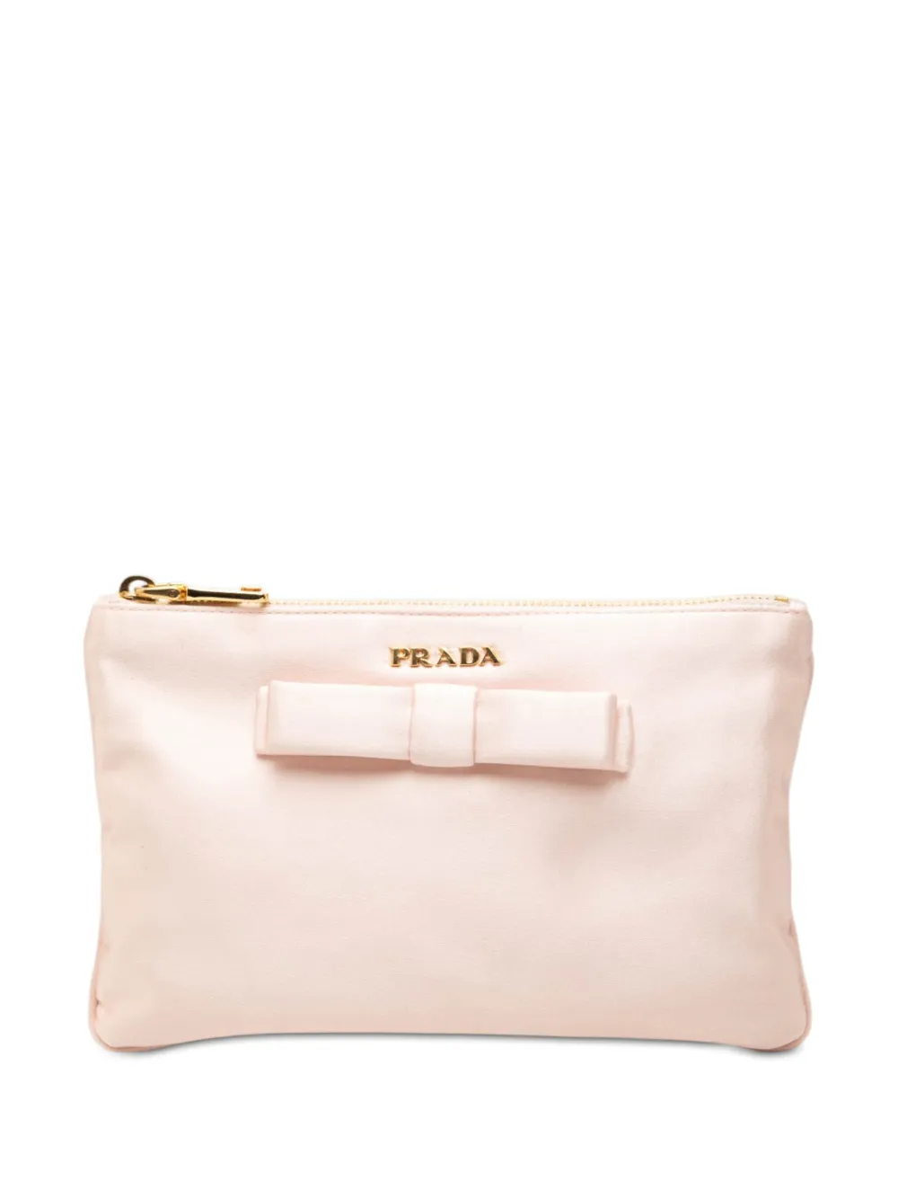 Prada Pre-Owned 2000-2026 Satin Bow pouch - Rosa