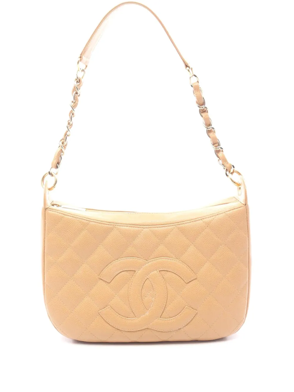 CHANEL Pre-Owned 2003-2004 CC Quilted Caviar Timeless shoulder bag - Toni neutri