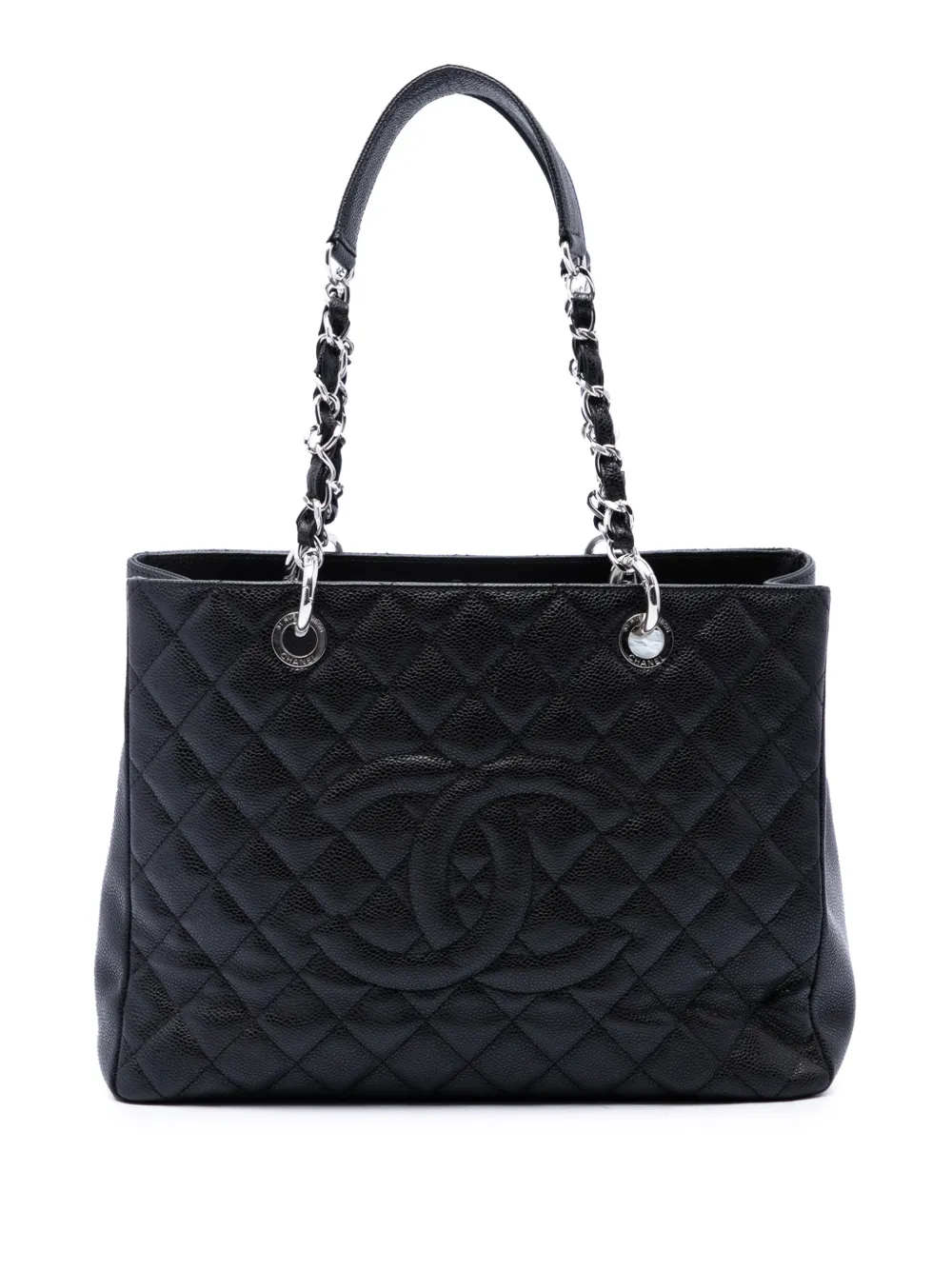 CHANEL Pre-Owned 2012 Caviar Grand Shopping tote bag - Nero