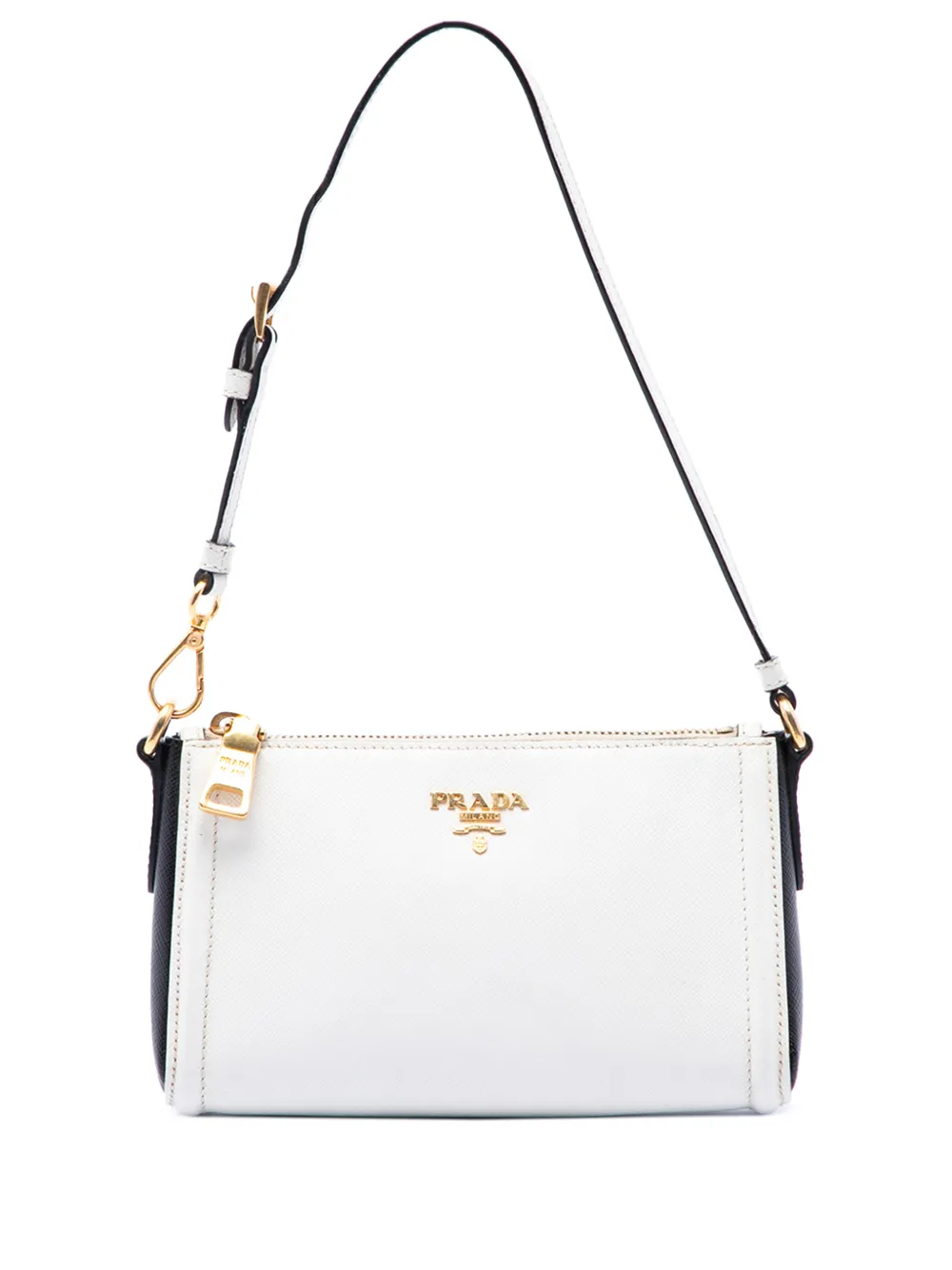 Prada Pre-Owned 2010-2026 Saffiano Lux Pochette shoulder bag - White