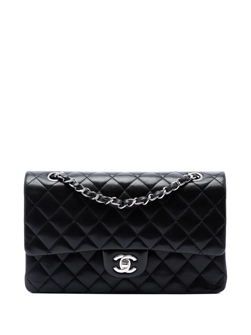 CHANEL Pre-Owned 2009-2010 Medium Classic Lambskin Double Flap shoulder bag - Nero