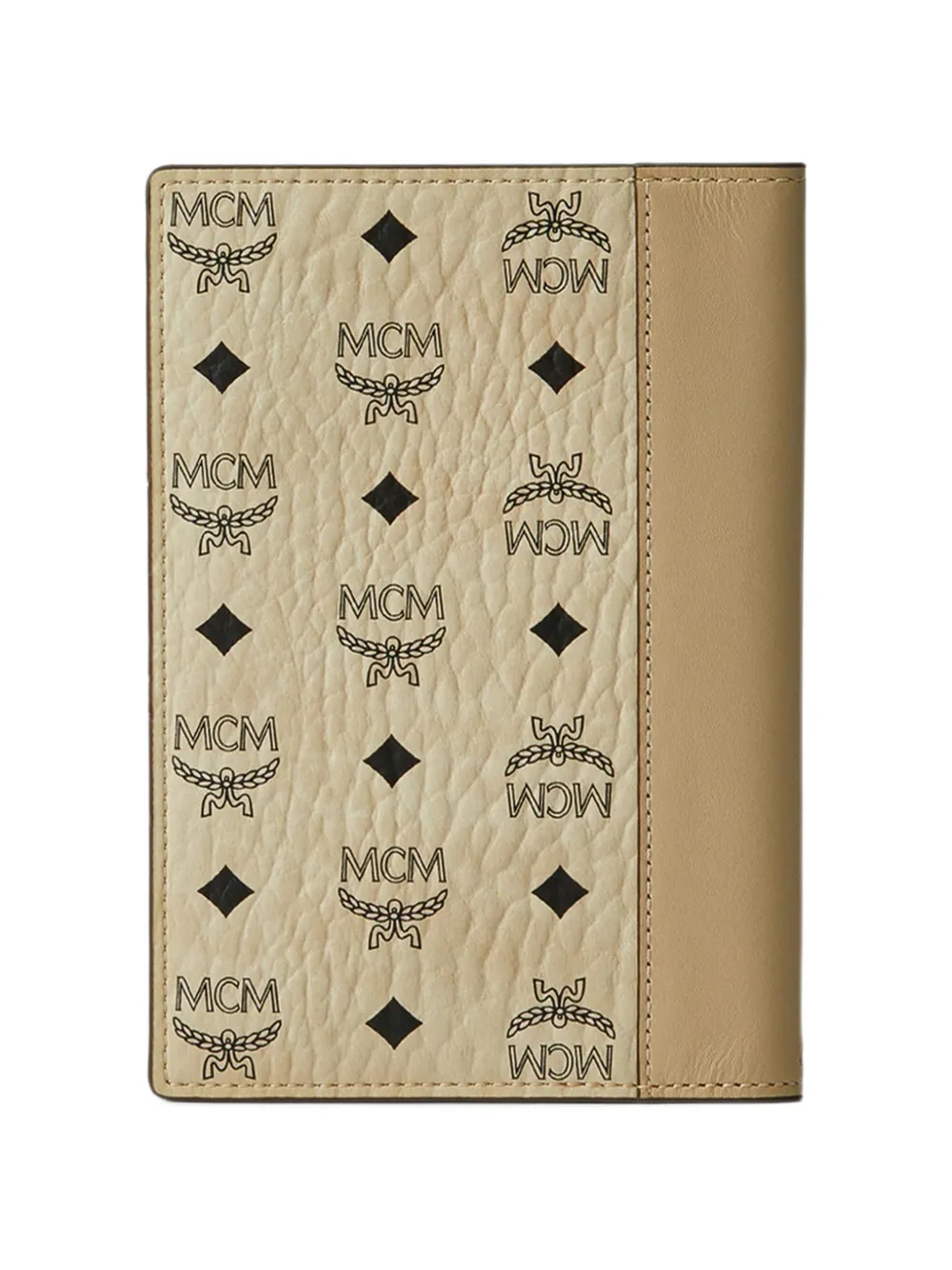 MCM Ottomar Visetos passport holder Beige