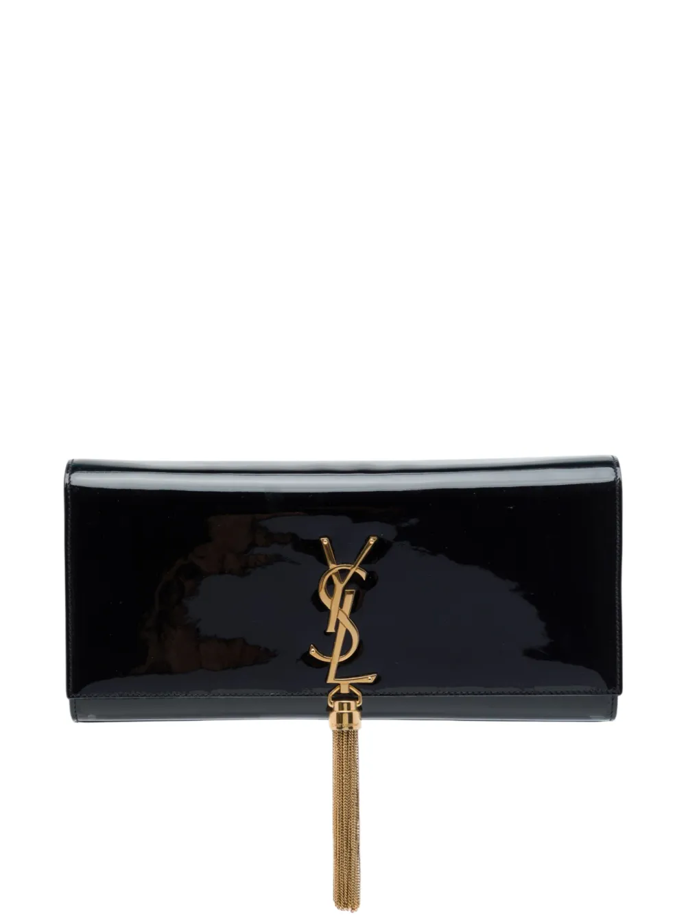 Saint Laurent Pre-Owned pochette Cassandre à franges (2013) - Noir