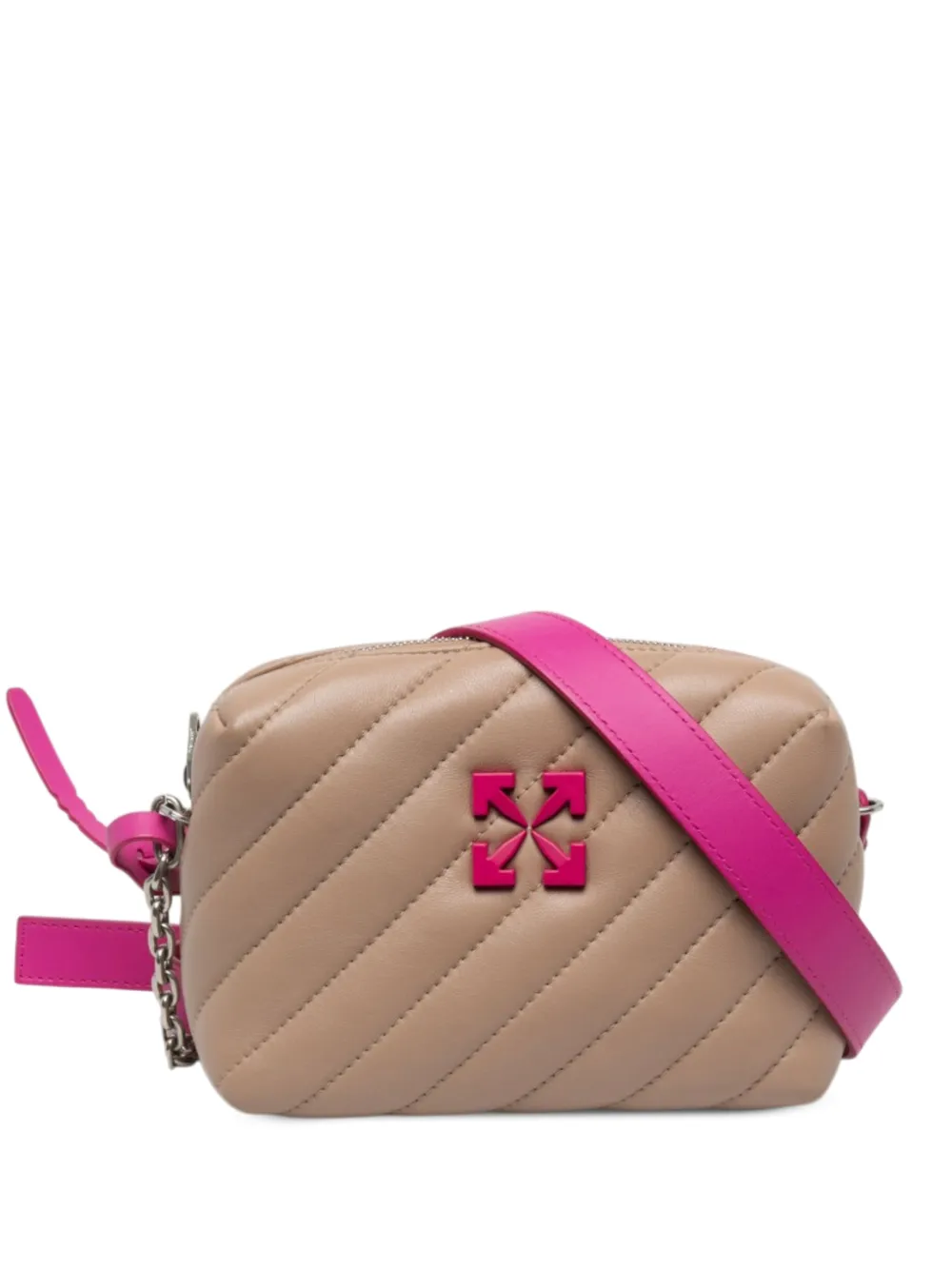 Off-White Pre-Owned 2022 Matelasse Lambskin Jackhammer Camera Bag crossbody bag - Brown