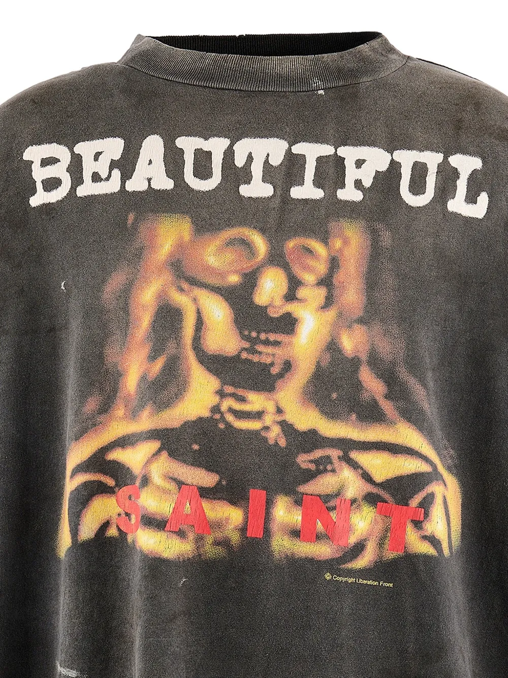 SAINT MXXXXXX Beautiful T-shirt met grafische print Grijs