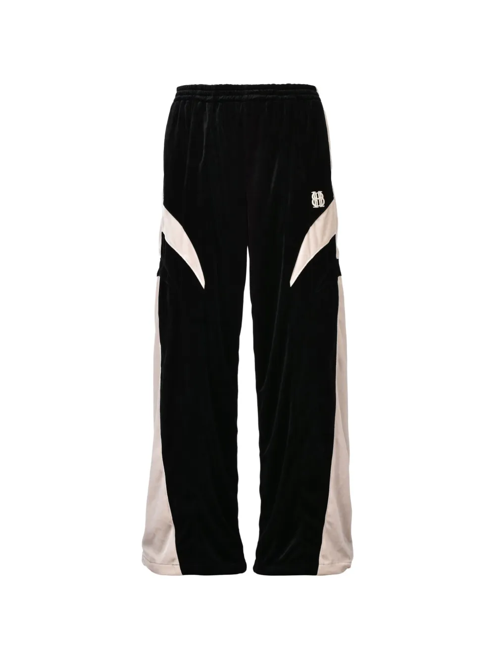 BREATH logo-embroidered panelled track pants - Nero