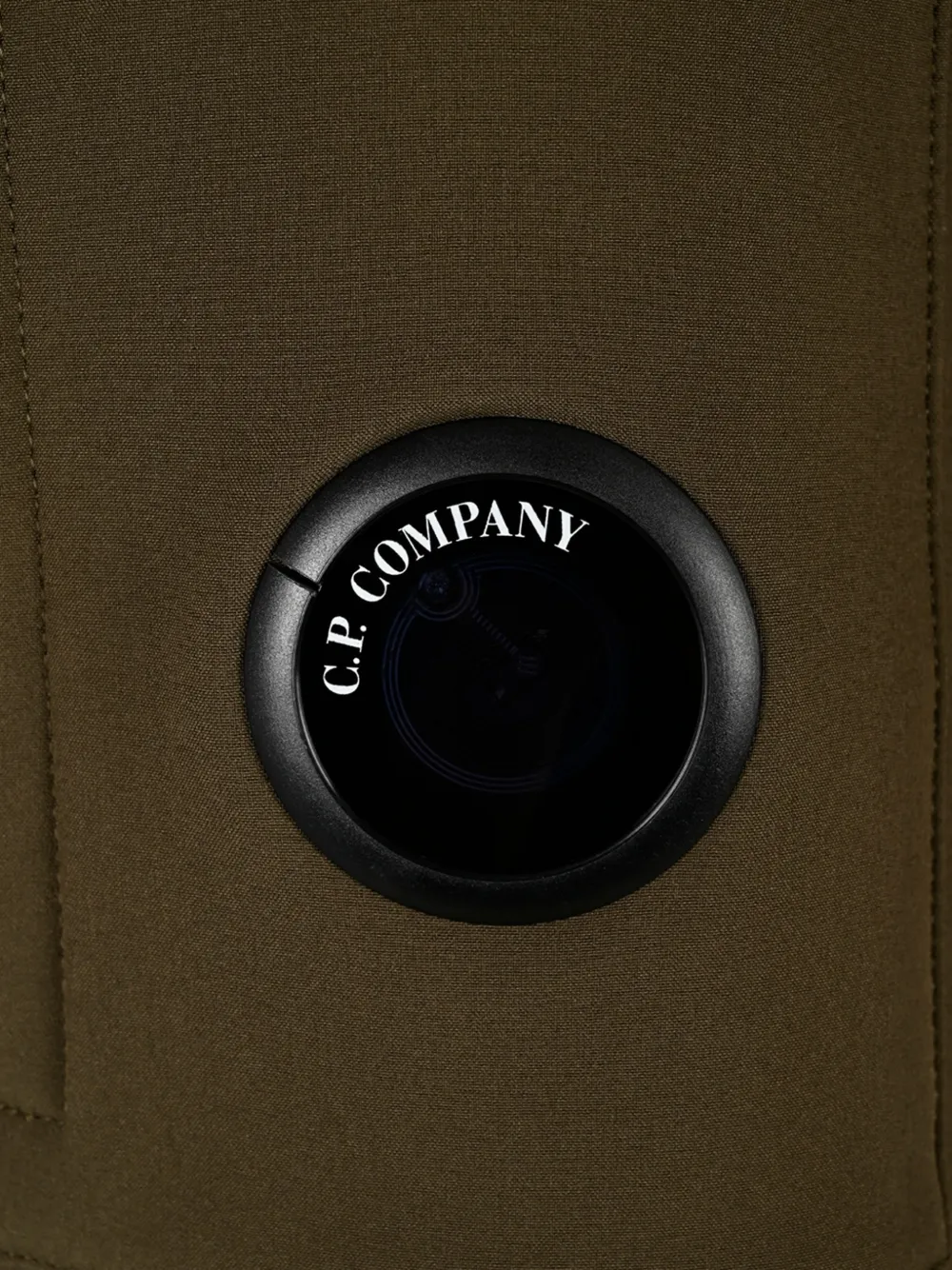 C.P. Company Lens-detail hooded jacket Groen