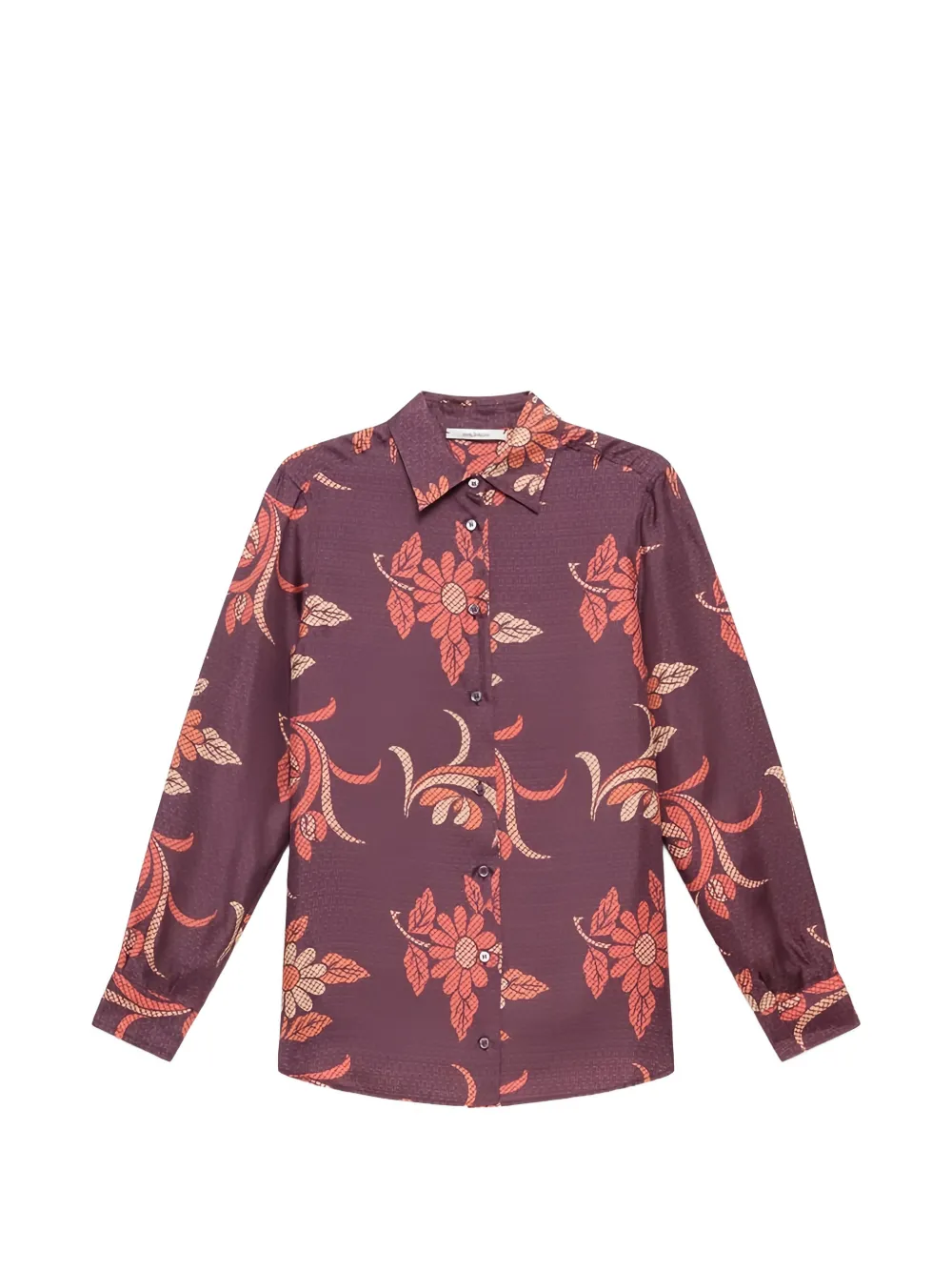 MALIPARMI floral-print long-sleeved shirt - Viola