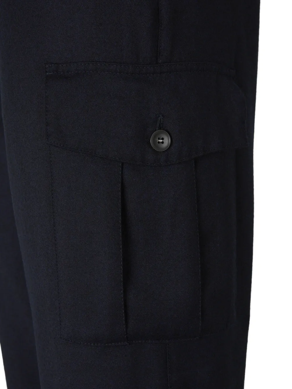 Canali Broek met trekkoordtaille Blauw