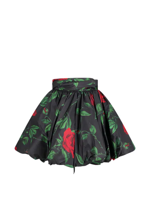 Blumarine falda corta con rosas estampadas