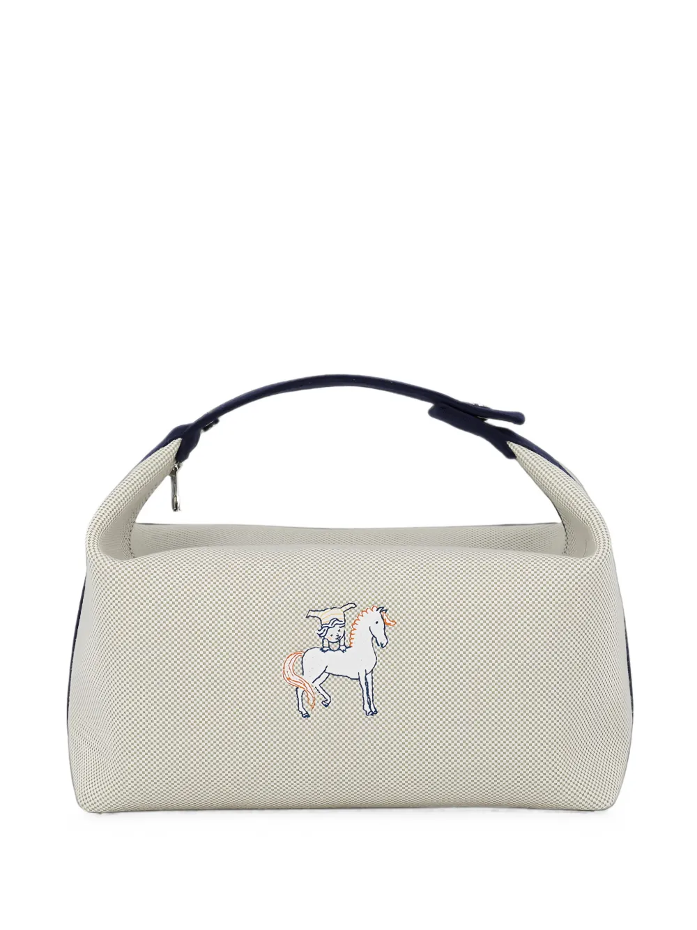 Hermès Pre-Owned 2010-2026 Large Toile Bride A Brac Cabriole Case vanity bag - Nude