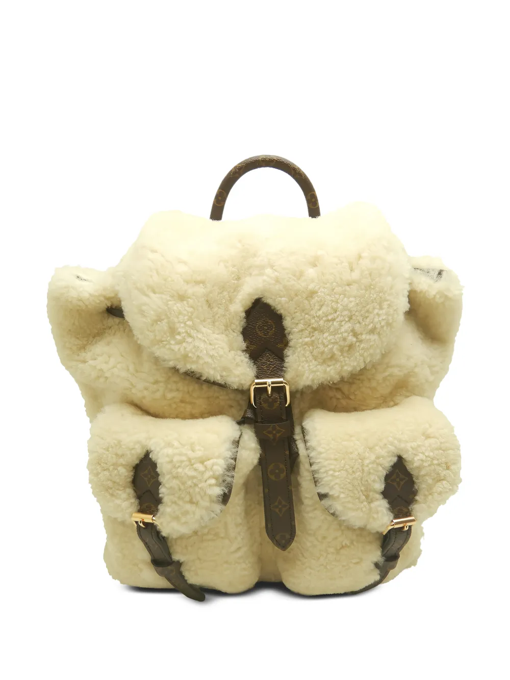 Louis Vuitton Pre-Owned 2021-2026 Monogram Shearling LV Ski backpack - Toni neutri