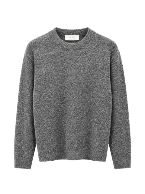 THE PULL bouclé crew-neck sweater