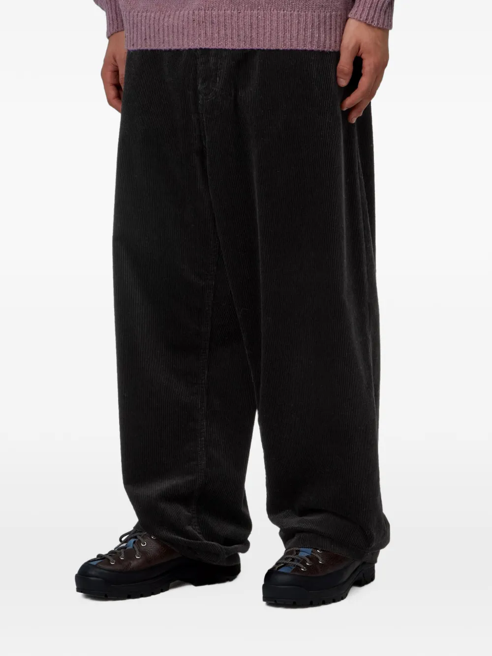 Carhartt WIP Brandon ribfluwelen broek Zwart