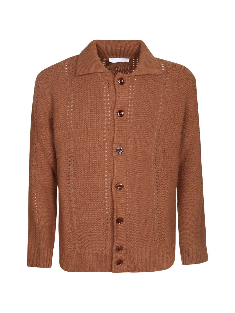 Daniele Fiesoli open-knit cardigan - Brown