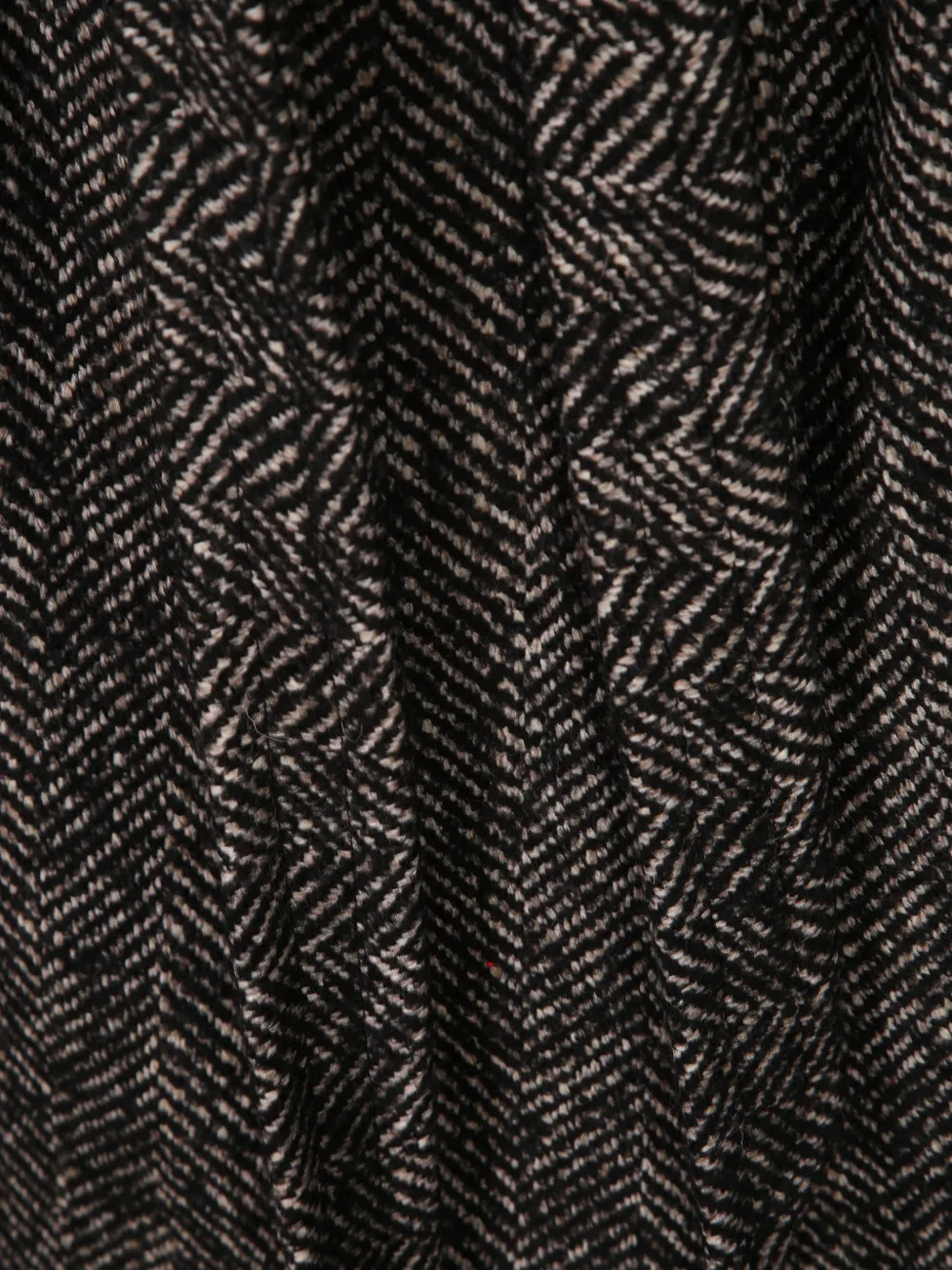 Tagliatore herringbone-pattern belted coat Zwart