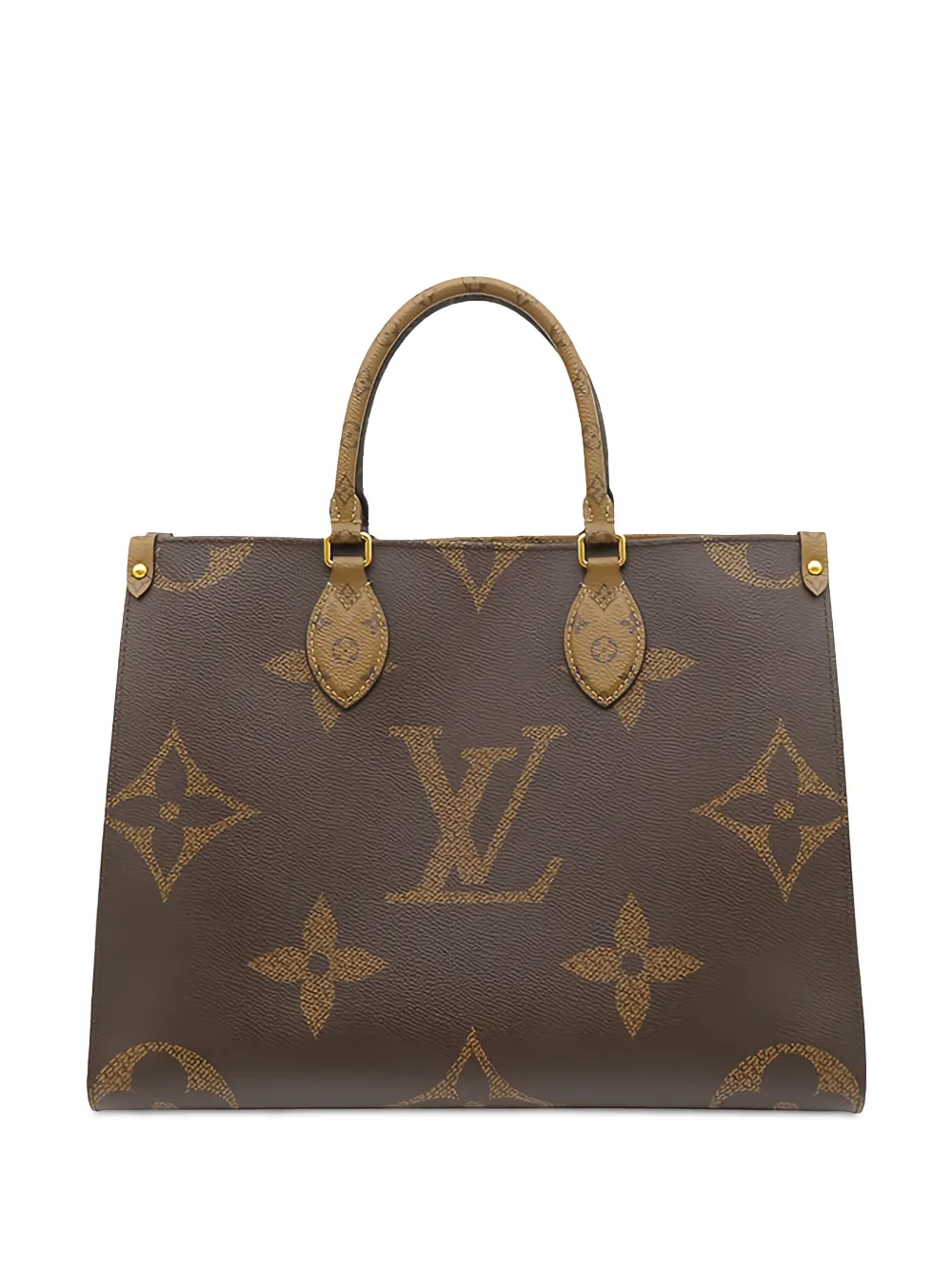 Louis Vuitton Pre-Owned 2020 Monogram Reverse Giant OnTheGo MM satchel - Braun