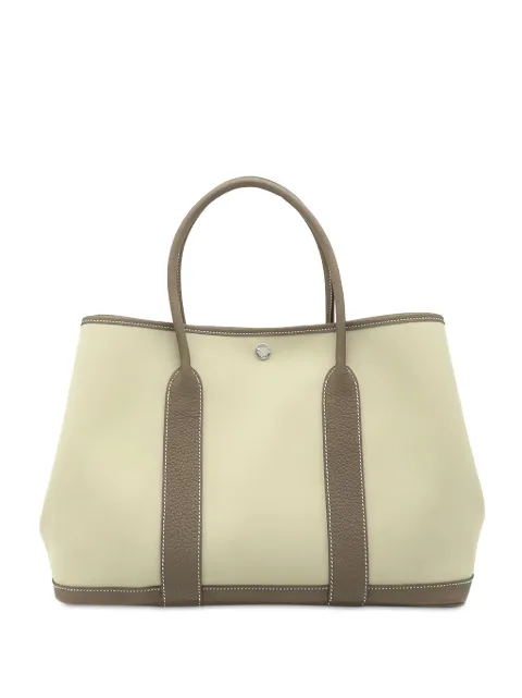Hermès Pre-Owned 2022 Toile and Negonda Garden Party 36 tote bag