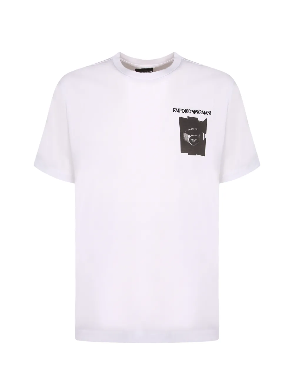 Emporio Armani logo-print cotton T-shirt - Bianco