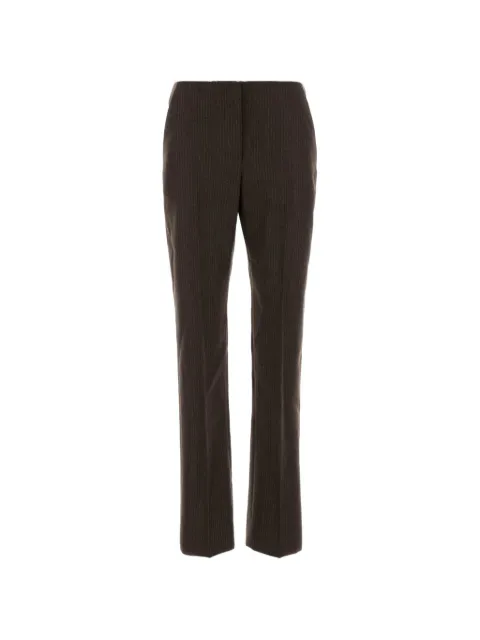 Alexander McQueen pinstripe-pattern V-back trousers