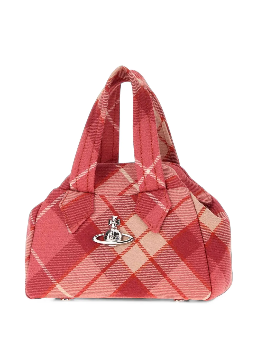 Vivienne Westwood Archive tartan wool tote bag - Rose