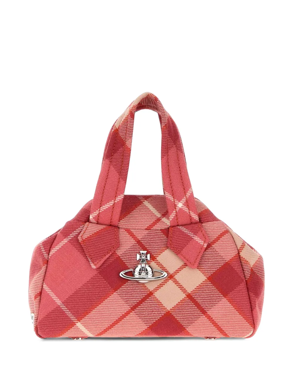 Vivienne Westwood Yasmine geruite shopper Roze