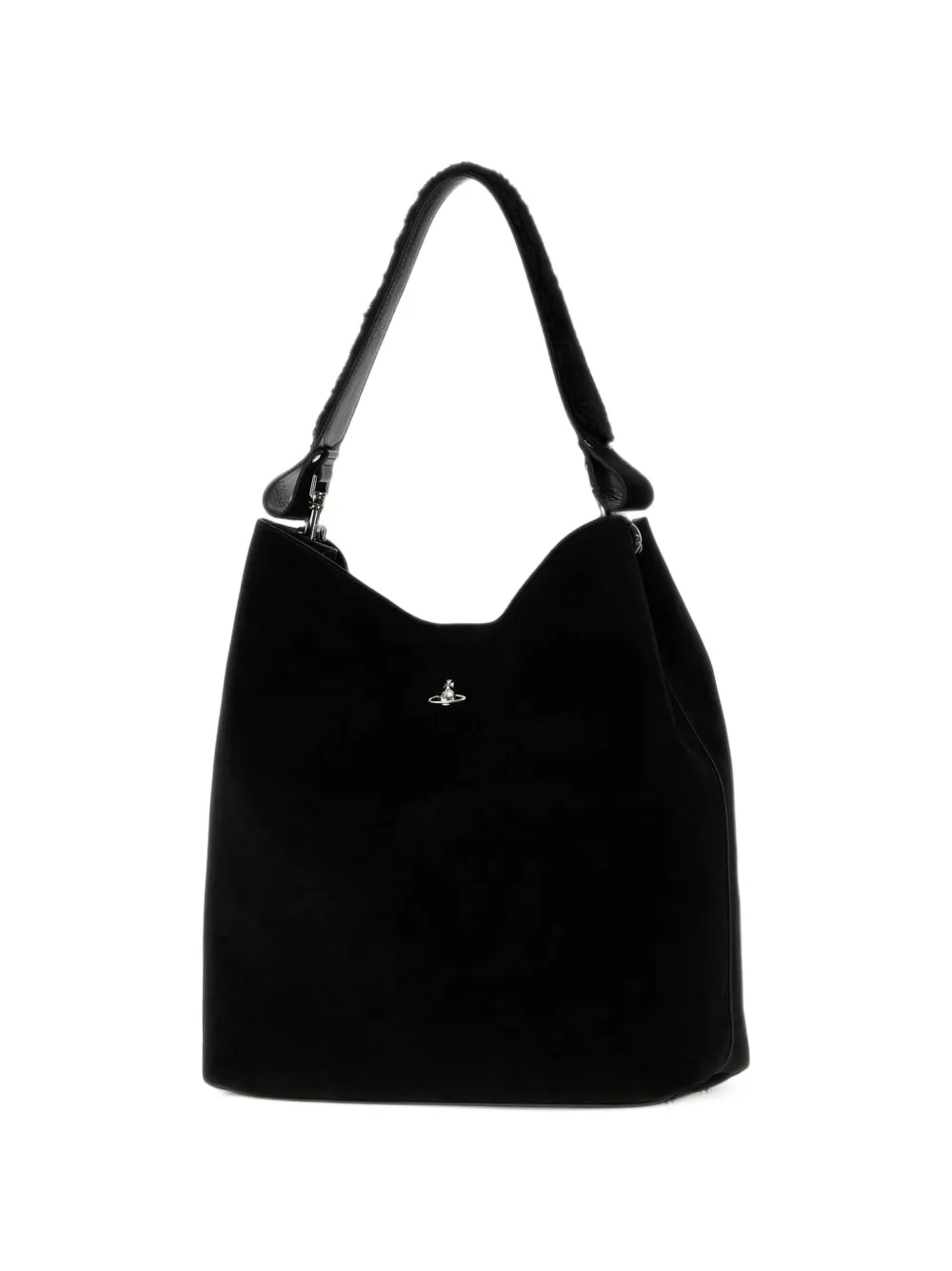 Vivienne Westwood Lottie shopper met suède afwerking Zwart