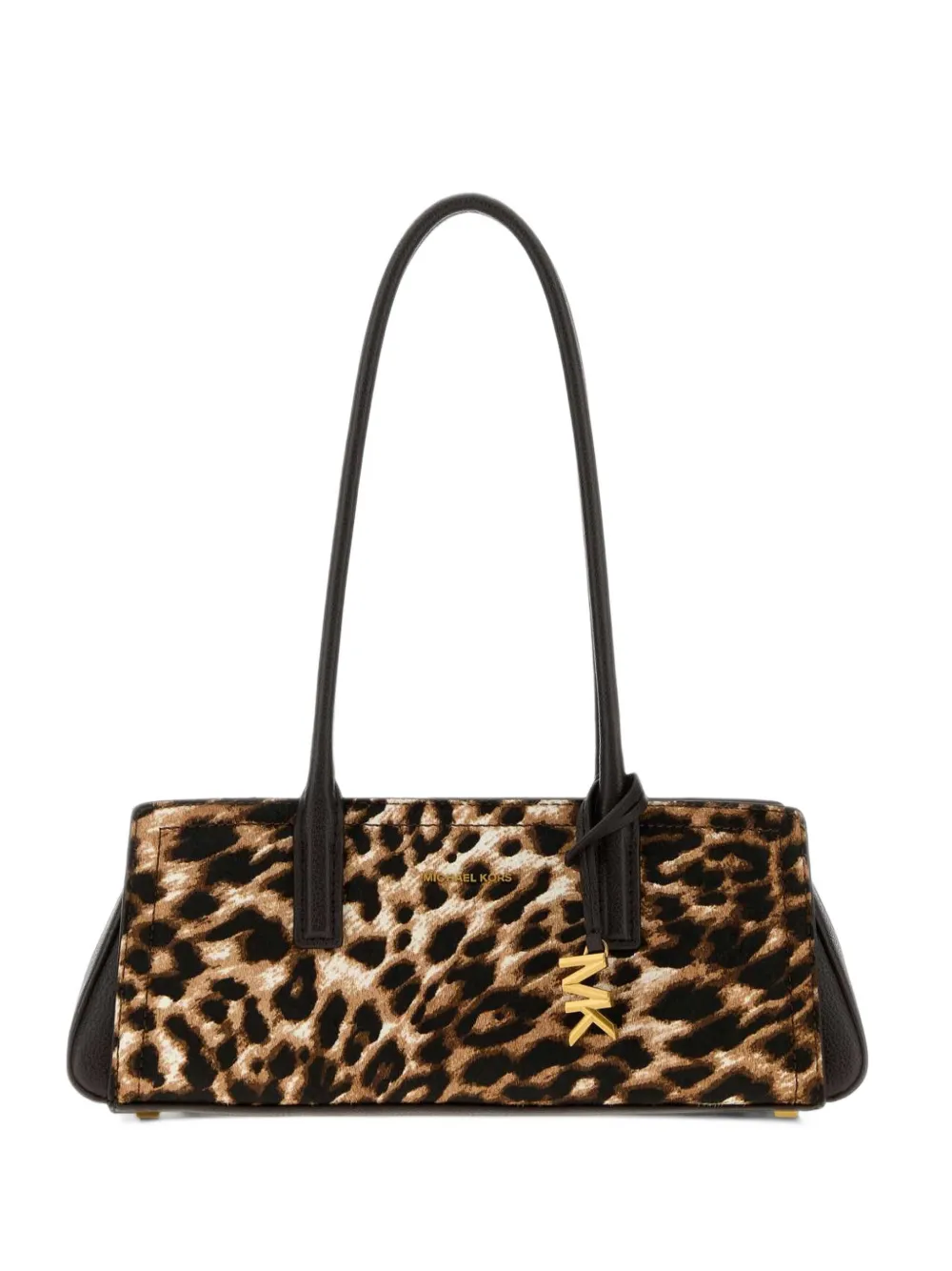 Michael Michael Kors Laila small leopard-print calf hair shoulder bag - Nude