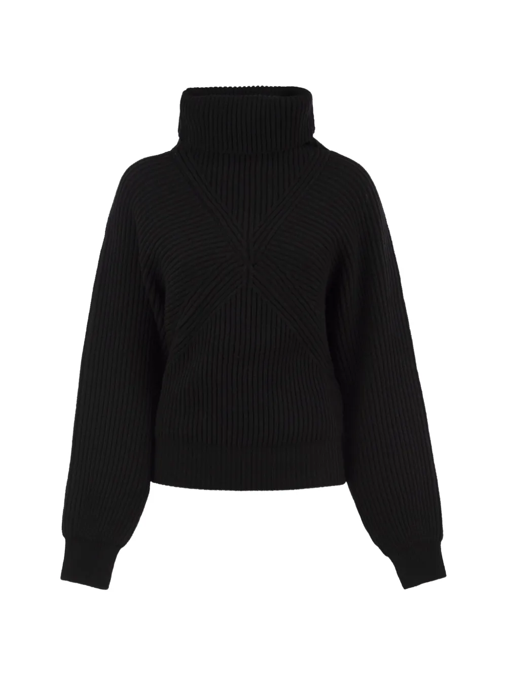 Sportmax ribbed-knit high-neck sweater - Noir Sportmax ribbed-knit high-neck sweater - Noir