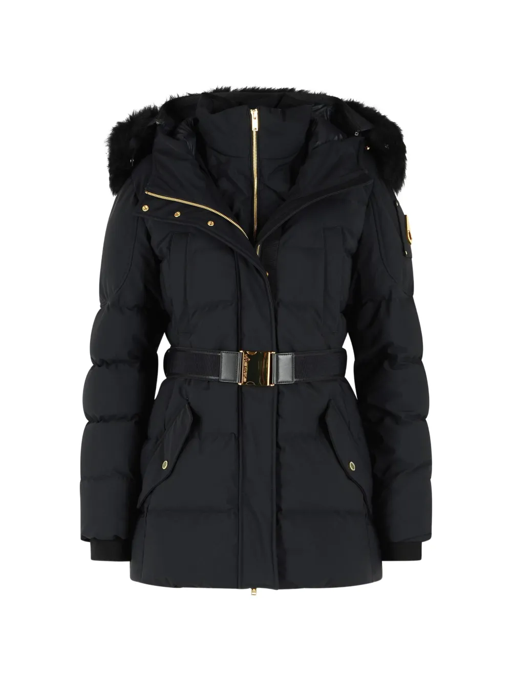 Moose Knuckles Gilded 3Q fur-trim hooded parka - Noir