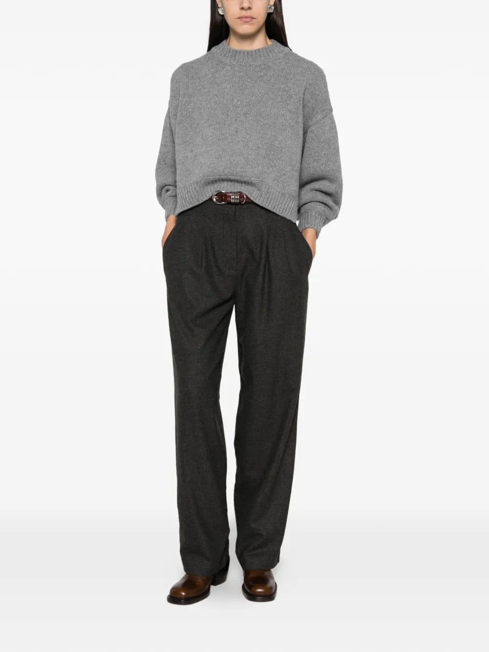 Sessùn Spero ribbed-knit sweater - Gris